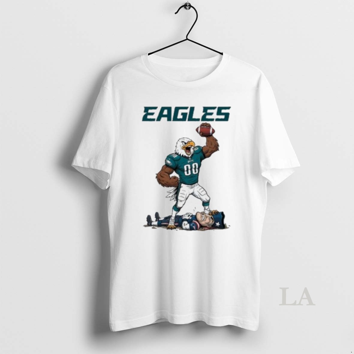 Original Philadelphia Eagles Mascot Stomp Beat New England Patriots Shirt