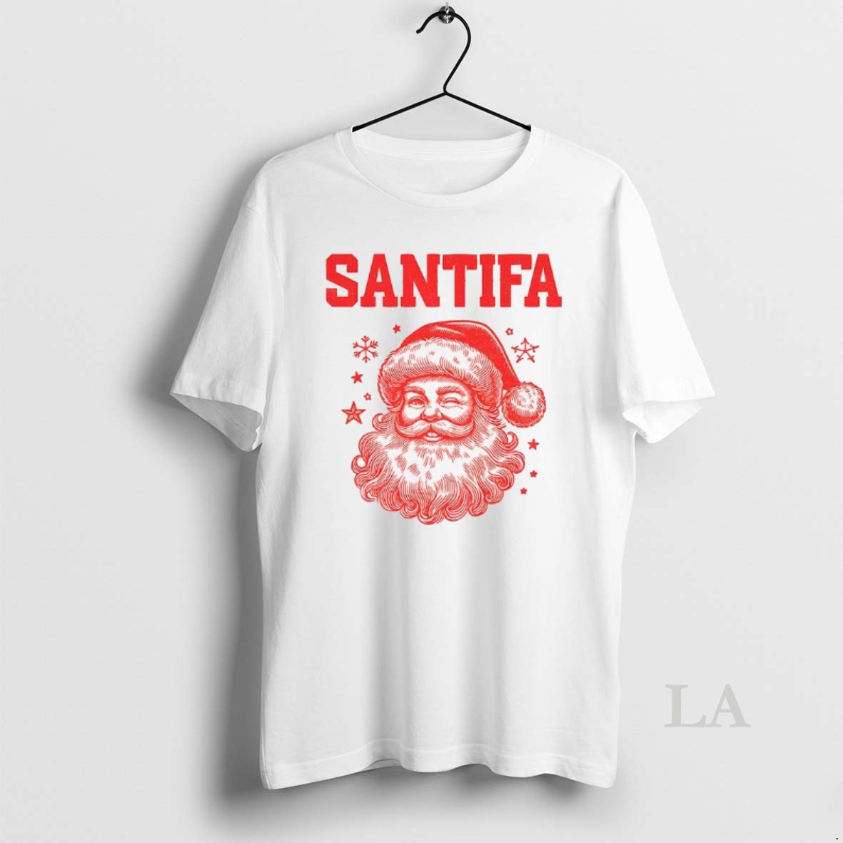 Original Santa Claus Big Face Santifa Anti Fascism Antifa Santa Christmas Shirt