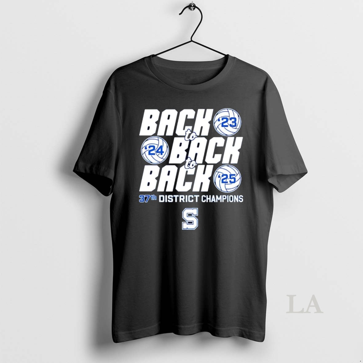 Original Scott Volleyball Back To Back 37th District Champions 2025 Shirt