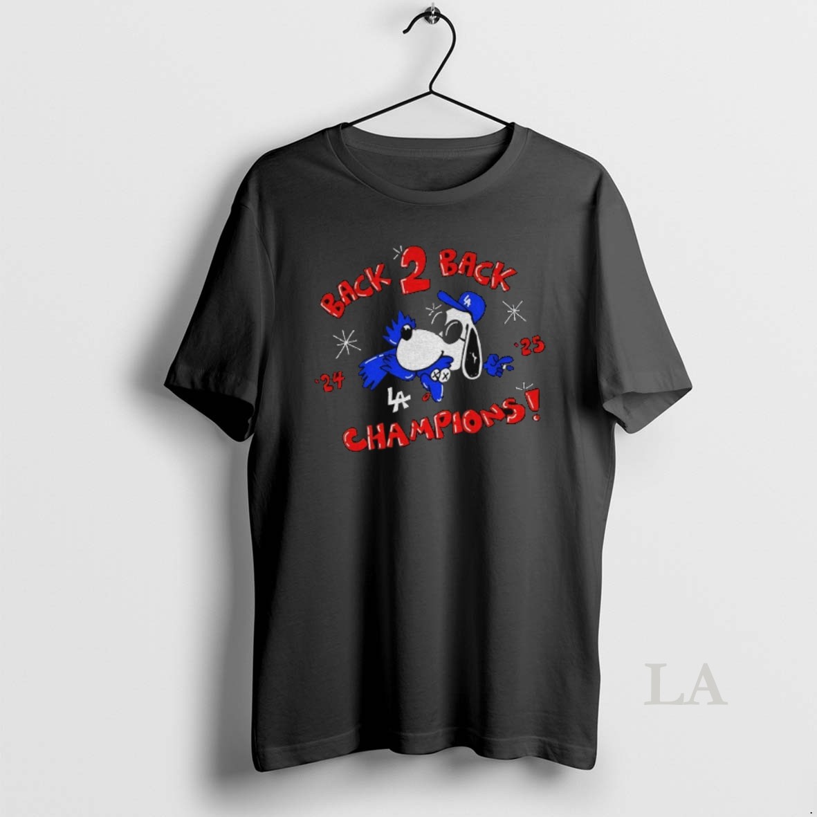 Original Snoopy La Dodgers Eat Bird Toronto Blue Jays Back 2 Back Champions 24 25 Shirt
