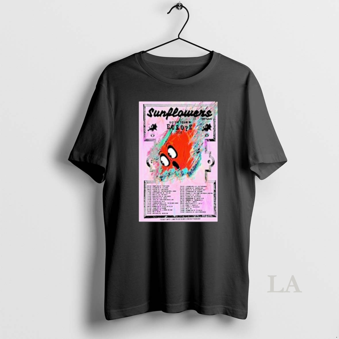 Original Sunflowers Europe Tour 2026 Dates Shirt