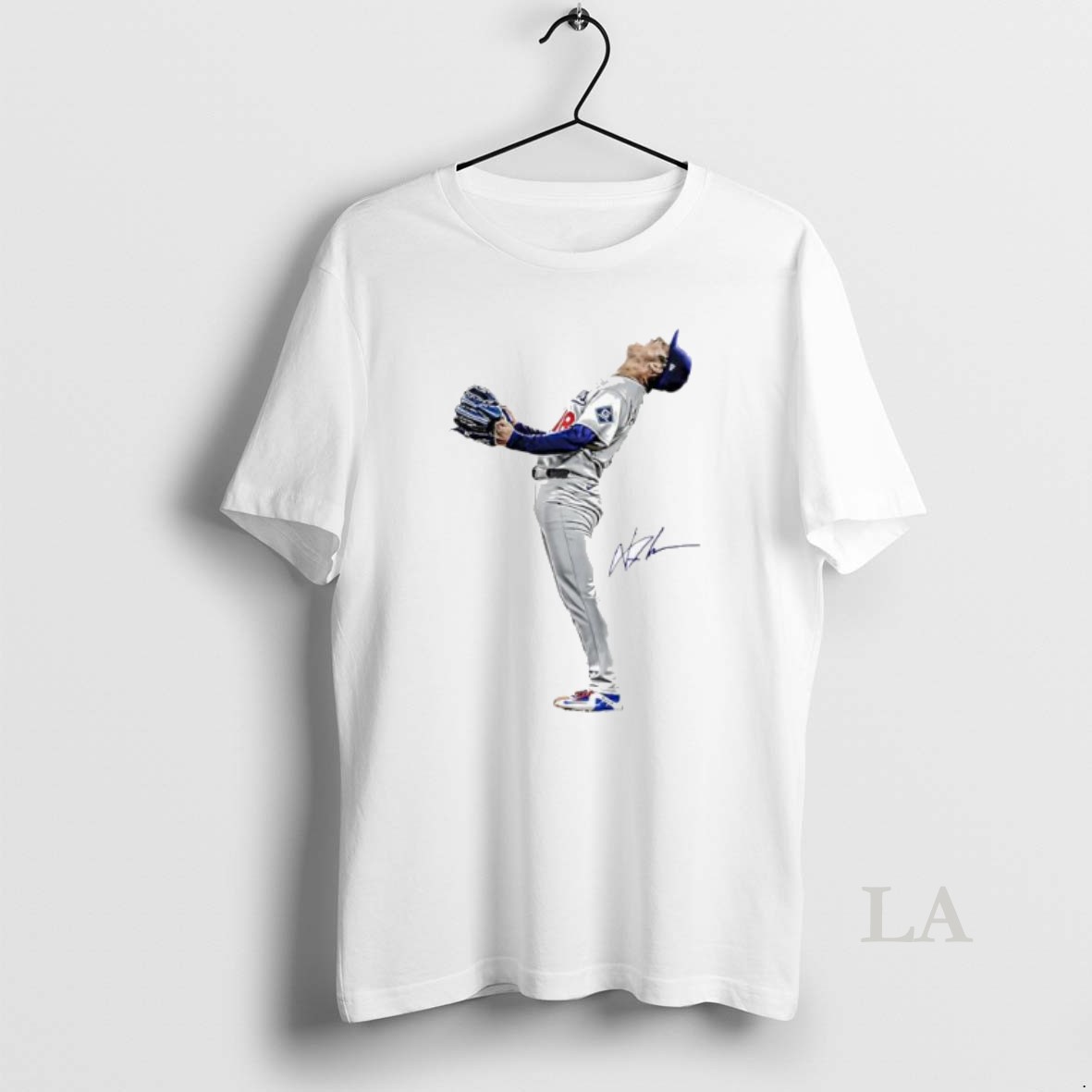 Original Yamamoto Lights Out Dodgers Signature Collection Shirt