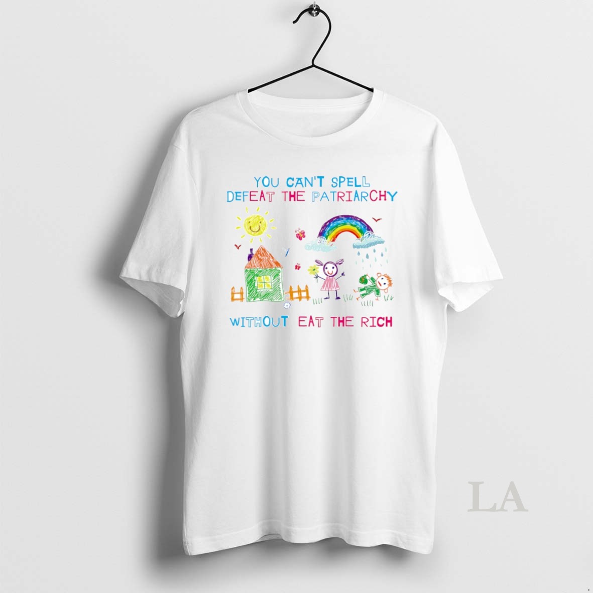 Original You Cant Spell Defeat The Patriarchy Without Eat The Rich Circle Shirt