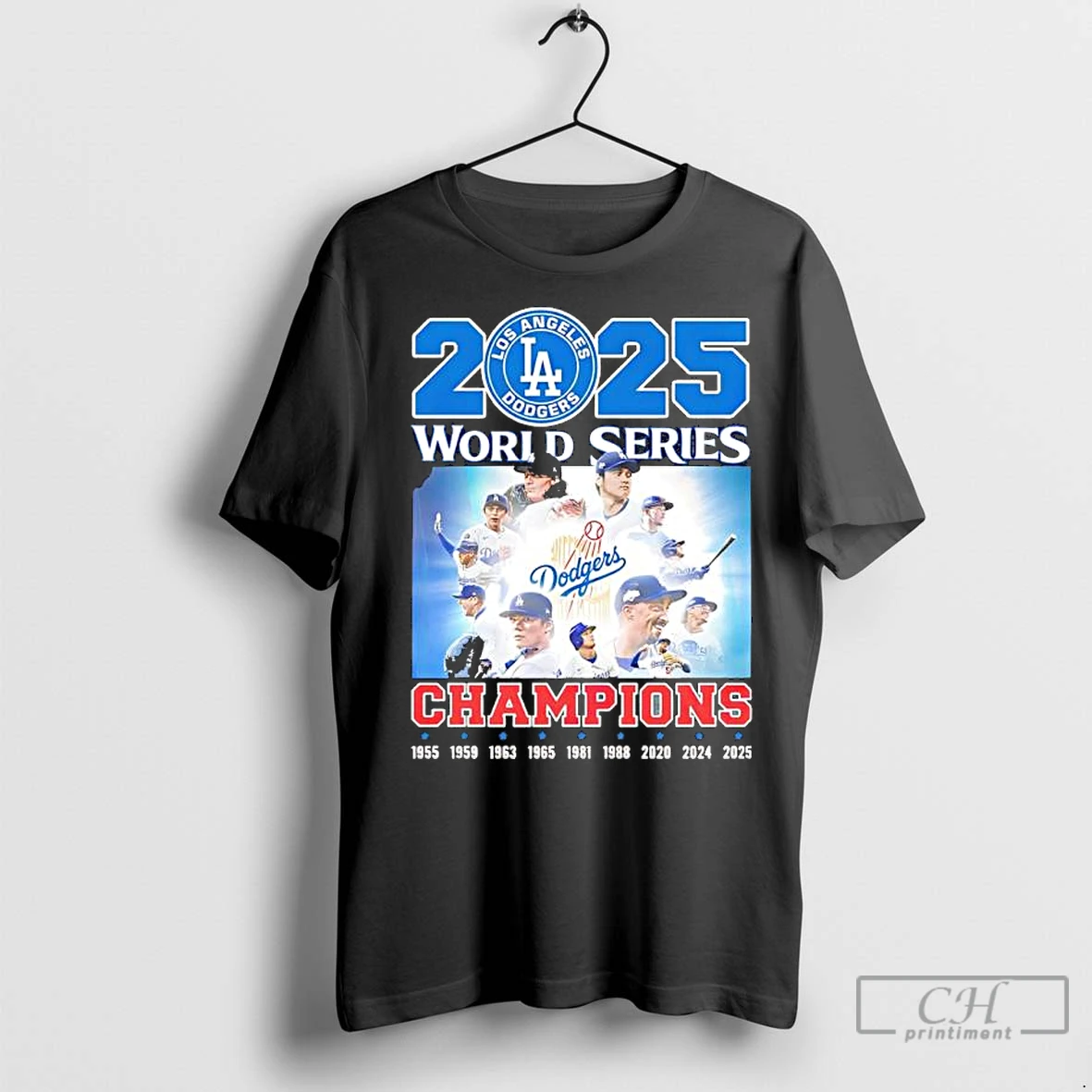 Premium 2025 World Series Champions La Dodgers Graphic T Shirt