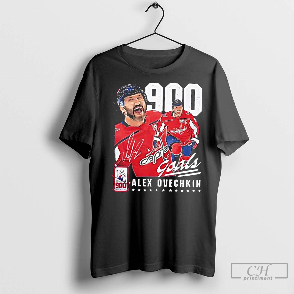 Premium Alex Ovechkin Washington Capitals 900 Goals Signature T Shirt