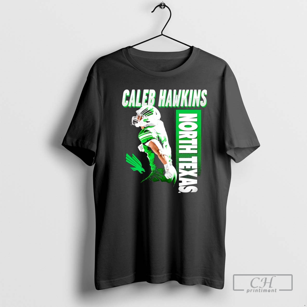Premium Caleb Hawkins North Texas Mean Green Illustrated Christmas Shirt Sweater Hoodie
