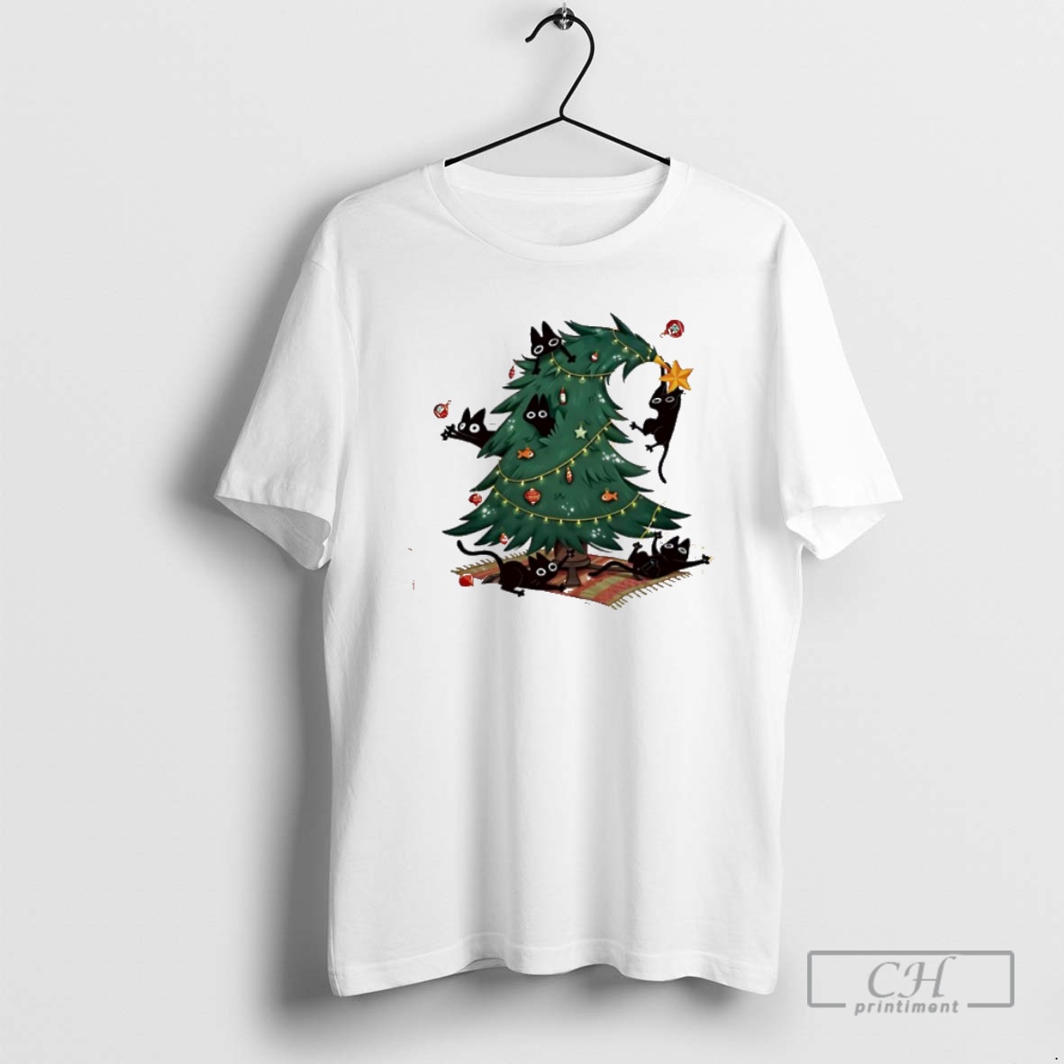 Premium Christmas Tree And Cats Cute 2025 Shirt Sweater