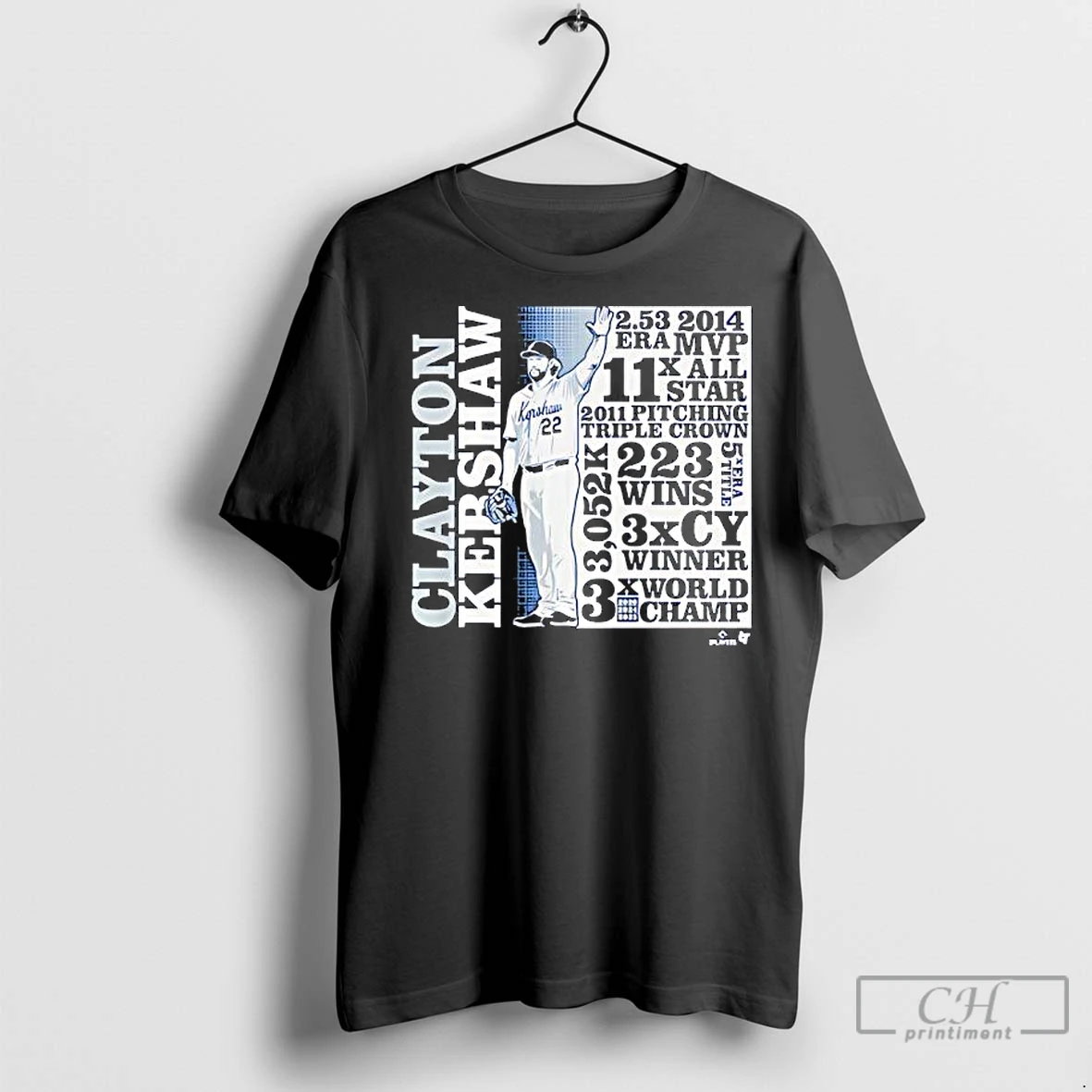 Premium Clayton Kershaw Goat List T Shirt