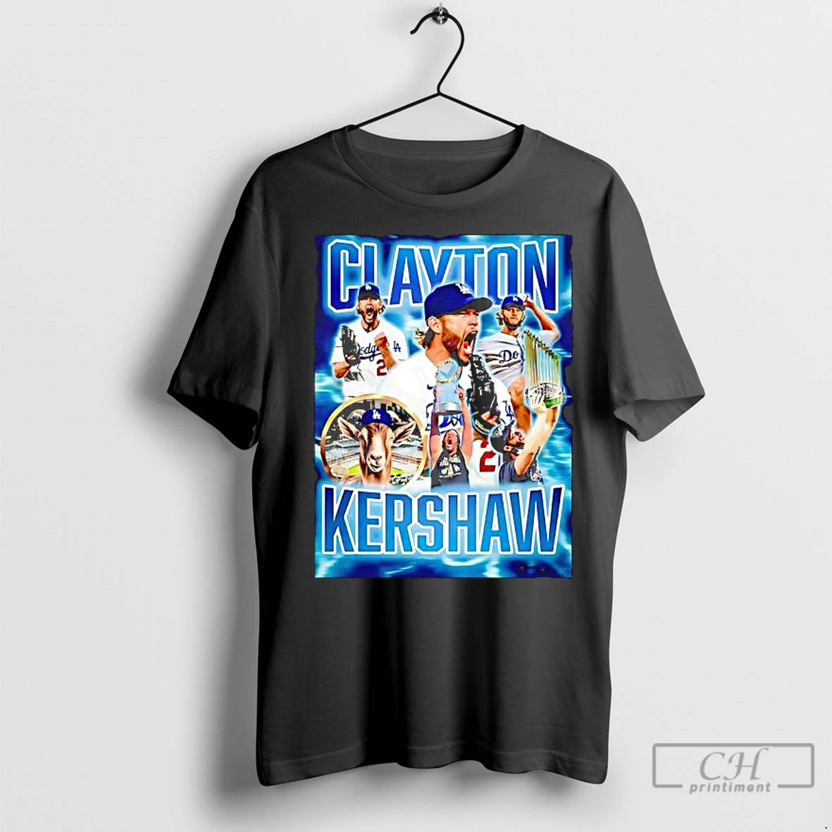 Premium Clayton The Goat Kershaw La Player Graphic T Shirt