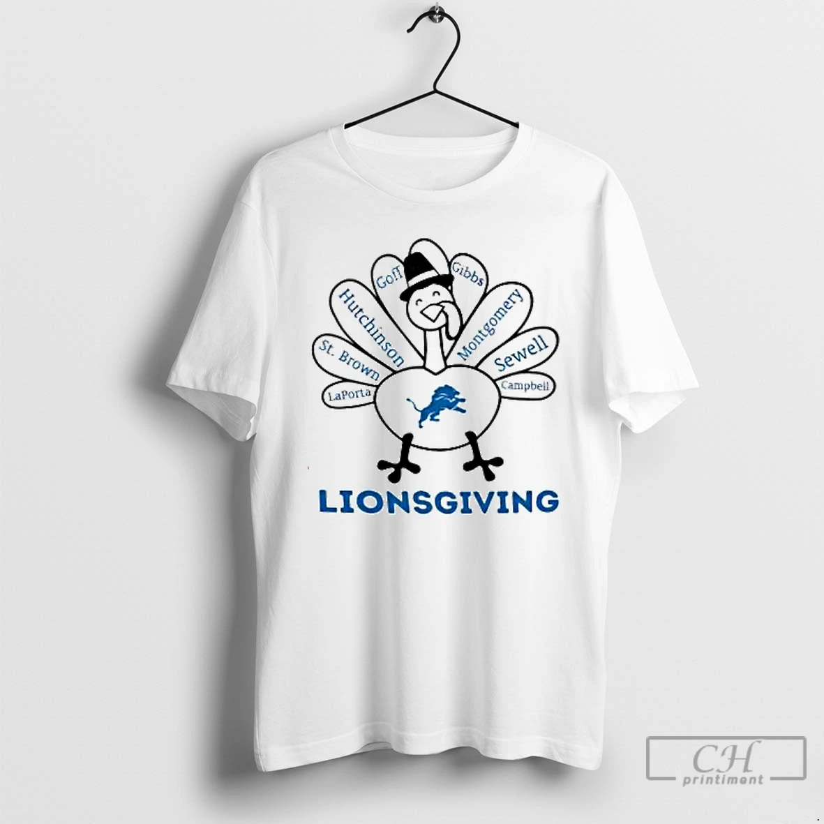 Premium Detroit Lions Lionsgiving T Shirts Hoodie