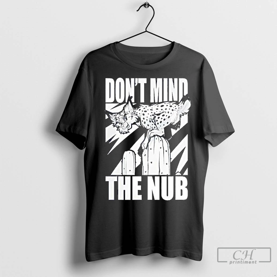 Premium Dont Mind The Nub Lynx Graphic T Shirt