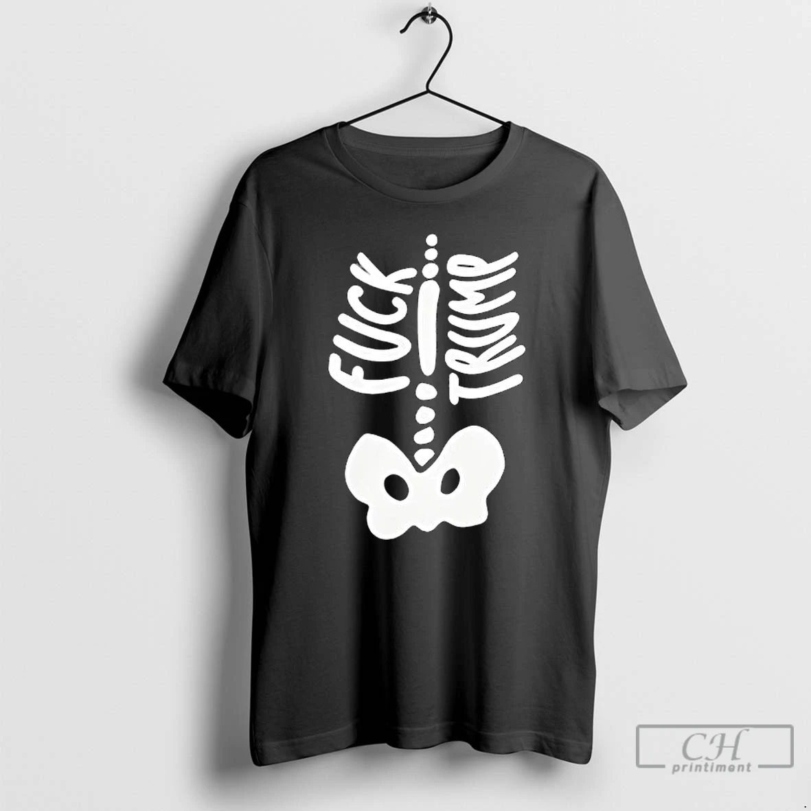 Premium Fdt Fuck Trump Skeleton Bone For Halloween 2025 T Shirts Hoodie