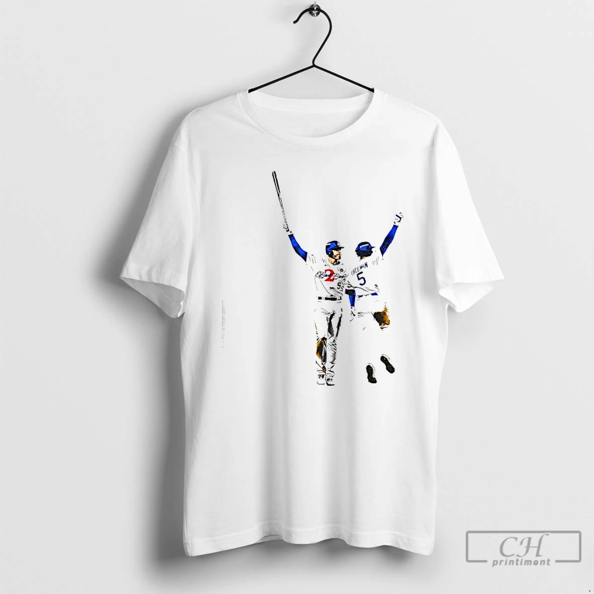 Premium Freddie Freeman And Trea Turner La Dodgers Celebrating Graphic Signatures T Shirts Hoodie