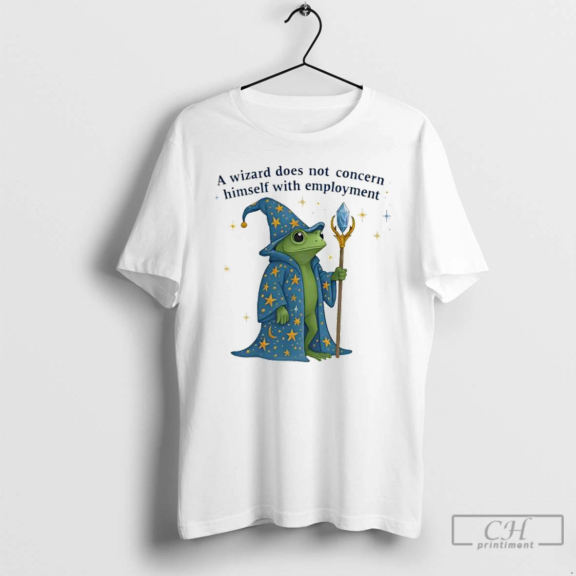 Premium Frog A Wizard Does Not Concern Himself With Employment T Shirts Hoodie