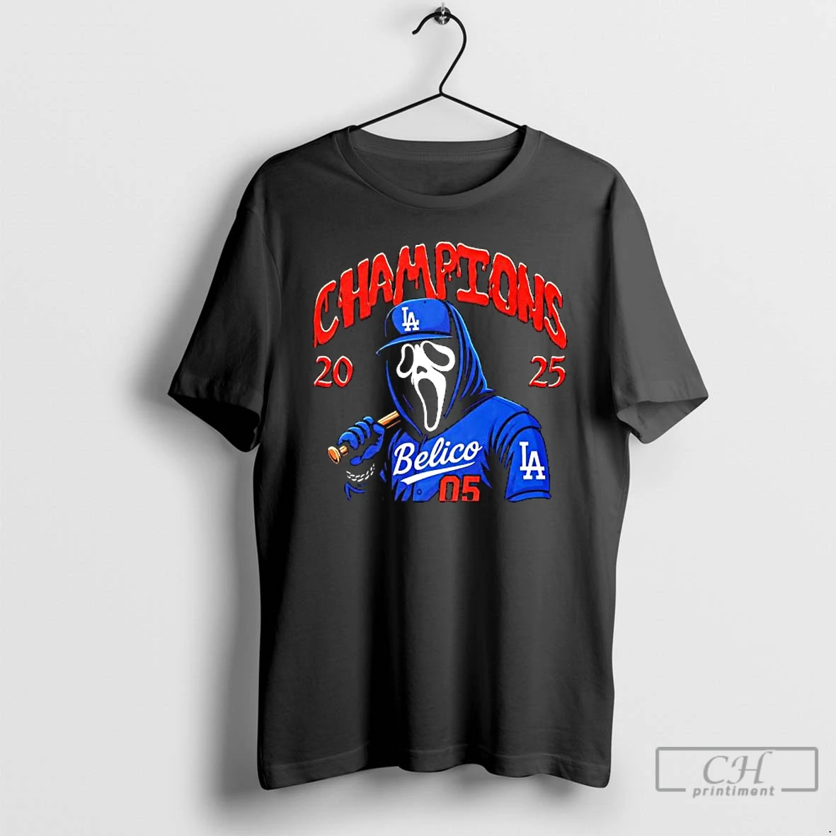 Premium Ghostface Los Angeles Dodgers Horror Player Champions 2025 Graphic 1 T Shirts Hoodie