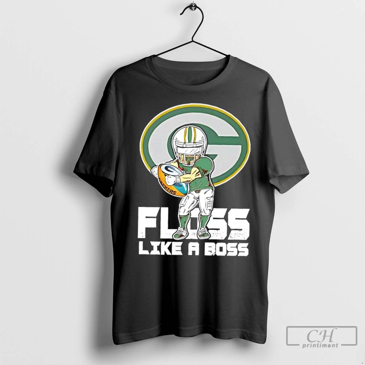 Premium Green Bay Packers Football Floss Like A Boss T Shirt