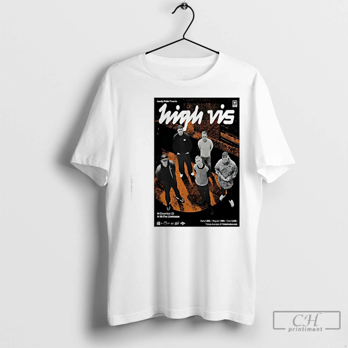 Premium High Vis Tour Mr Fox Livehouse 2025 T Shirt