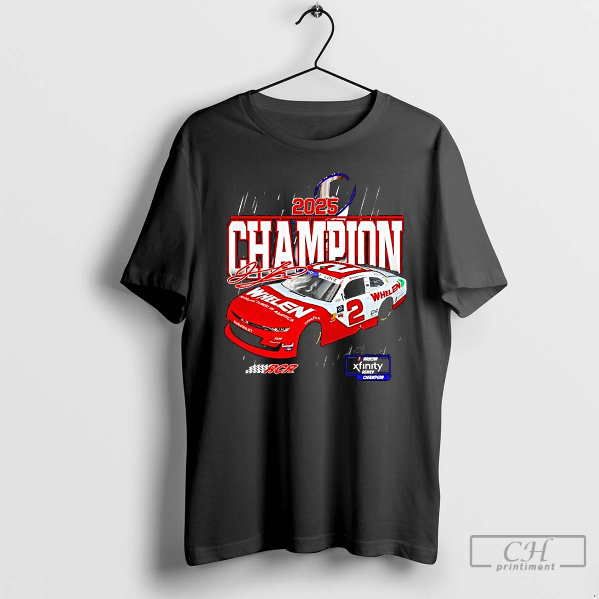 Premium Jesse Love Jr Checkered Flag Sports 2025 Nascar Xfinity Series Champion T Shirts Hoodie