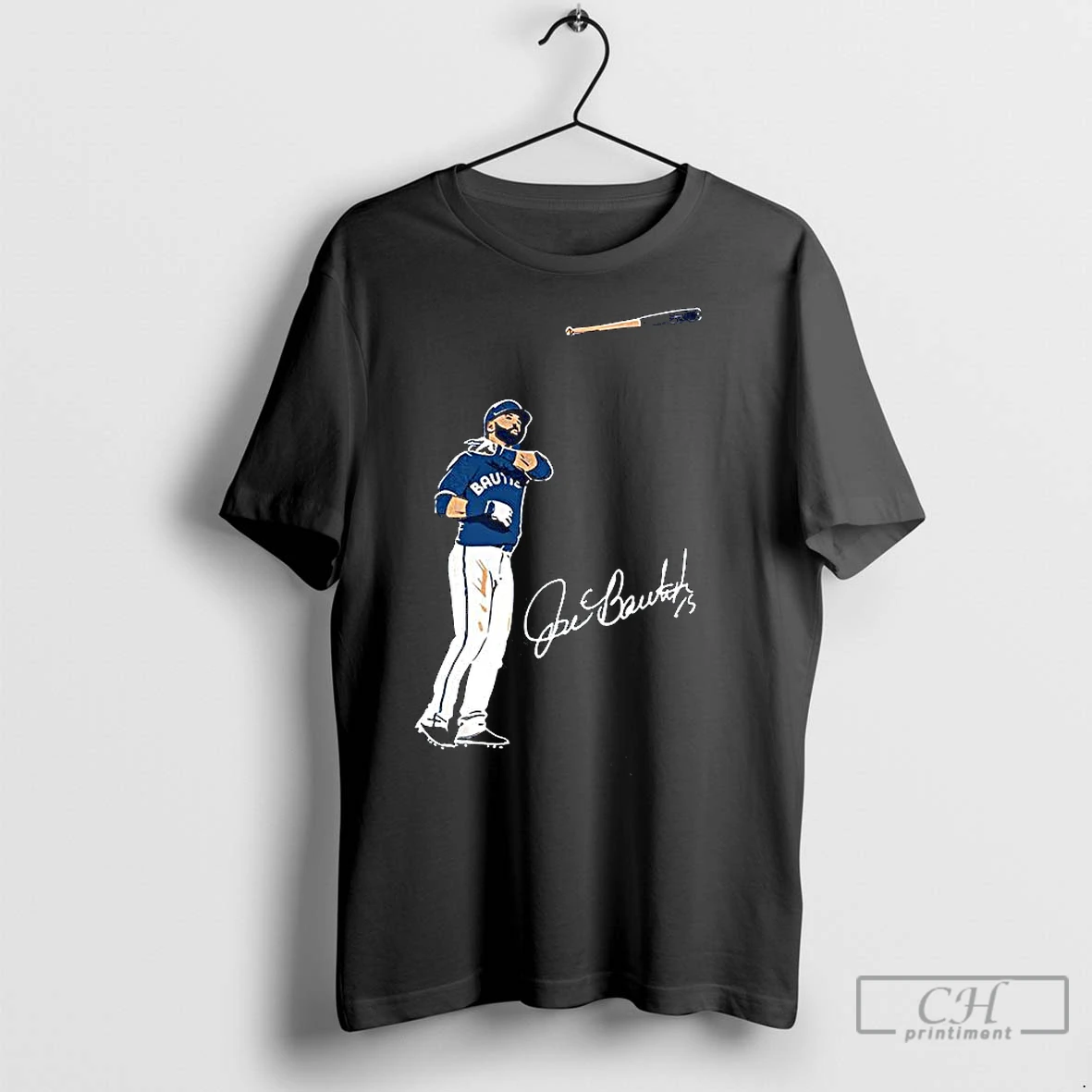 Premium Jose Bautista Baseball Player The Bat Flip Signature T Shirt