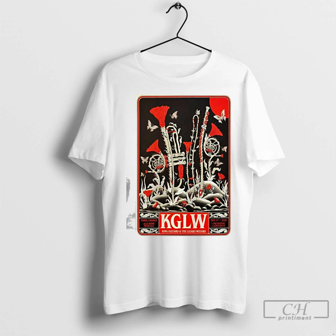 Premium King Gizzard And The Lizard Wizard 11 5 2025 Paris France T Shirt