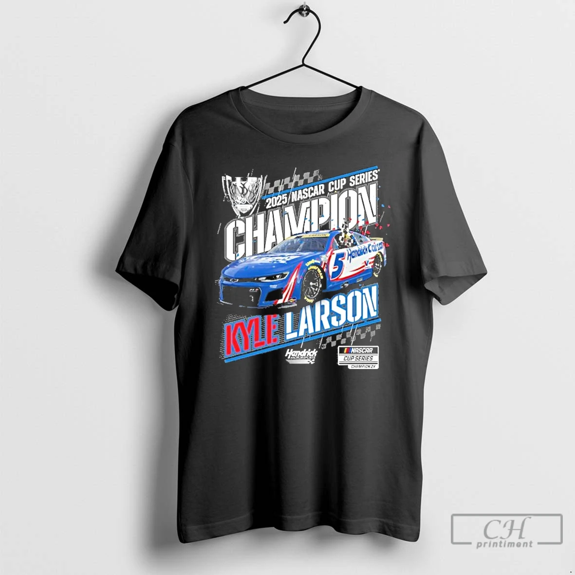 Premium Kyle Larson 2025 Nascar Cup Series Champion T Shirts Hoodie