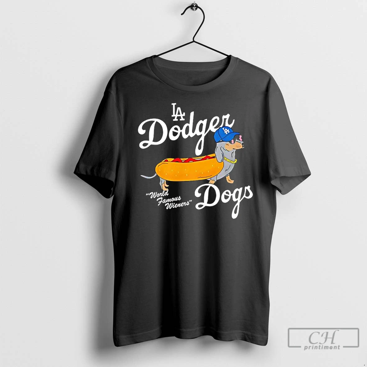 Premium Los Angeles Dodgers Dogs World Famous Wieners 2025 T Shirt