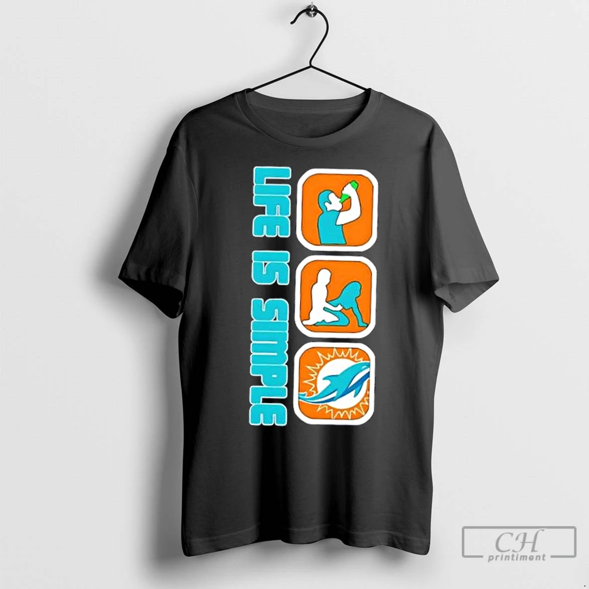 Premium Miami Dolphins Football Life Is Simple T Shirt