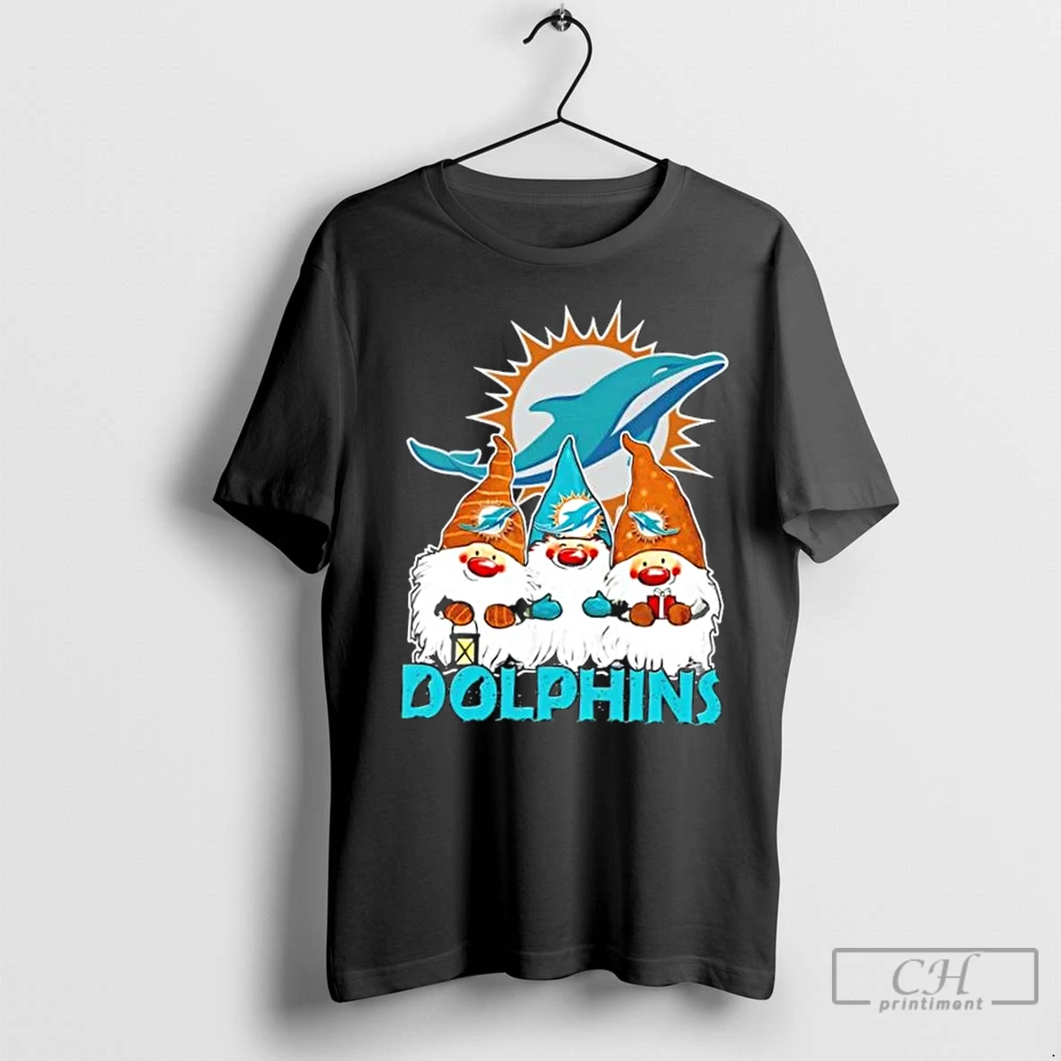 Premium Miami Dolphins X Gnomes Xmas Christmas T Shirt