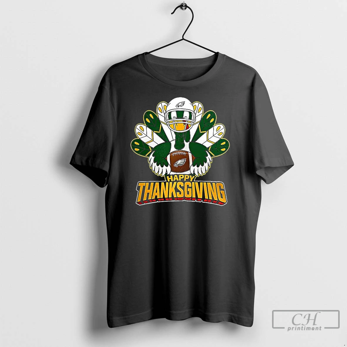 Premium Philadelphia Eagles Happy Thanksgiving Turkey Funny T Shirt