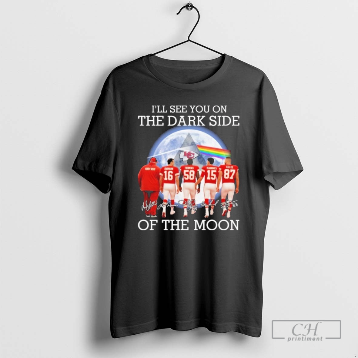 Premium Pink Floyd X Kansas City Chiefs Ill See You On The Dark Side Of The Moon Shirt Sweater