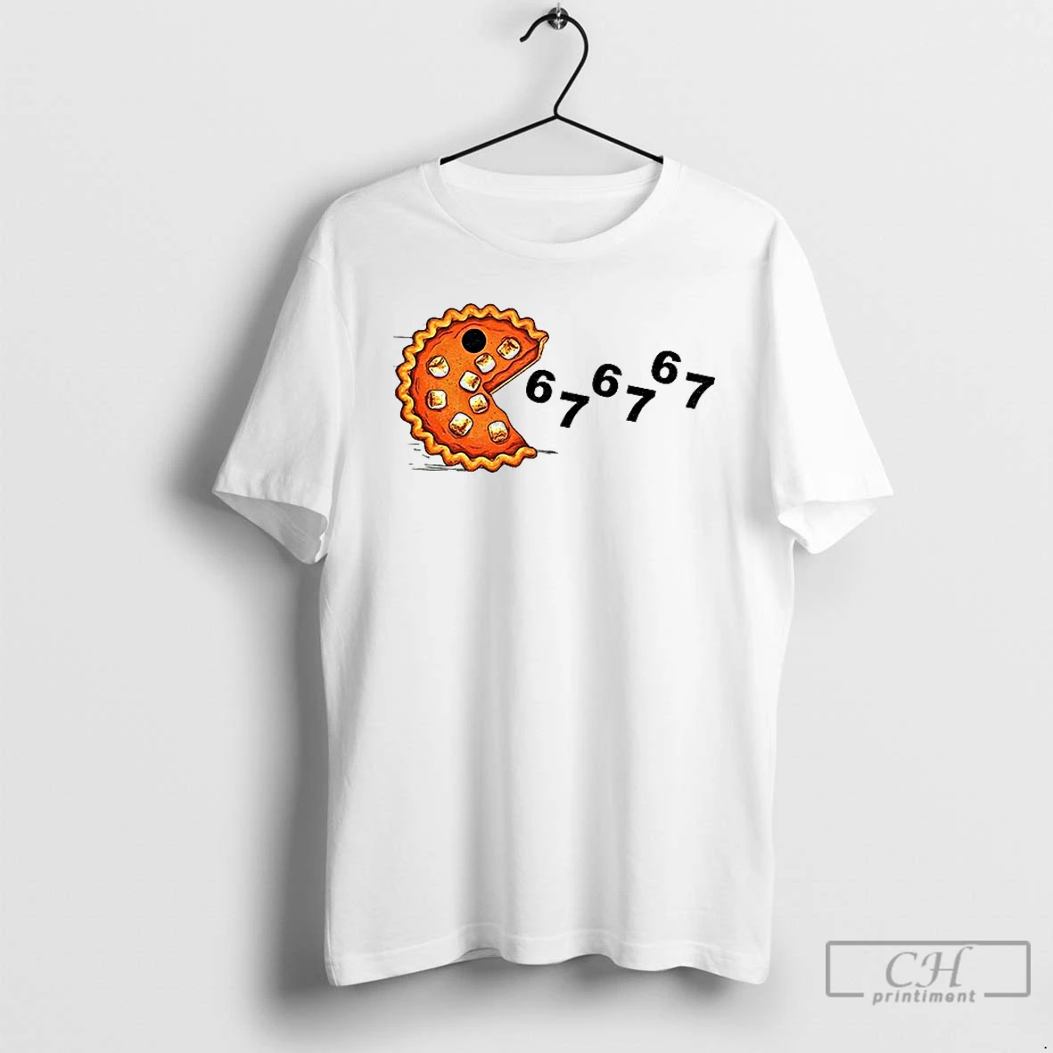 Premium Pumpkin Pie Cake Pacman Eating 67 67 Meme Happy Fall T Shirts Hoodie