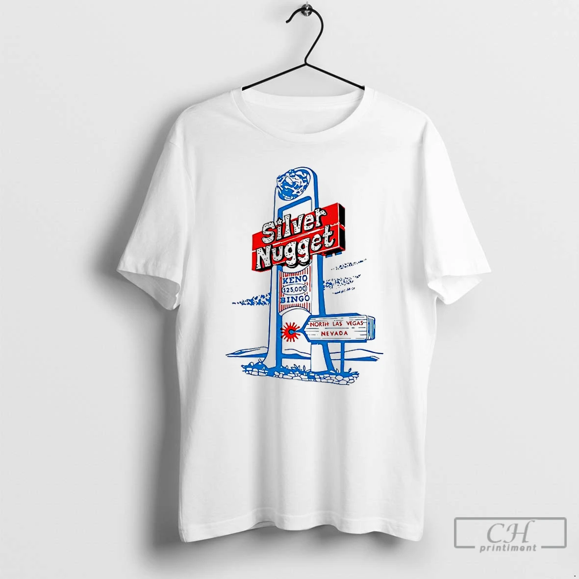 Premium Signboard Silver Nugget North Las Vegas Nevada Vintage T Shirts Hoodie