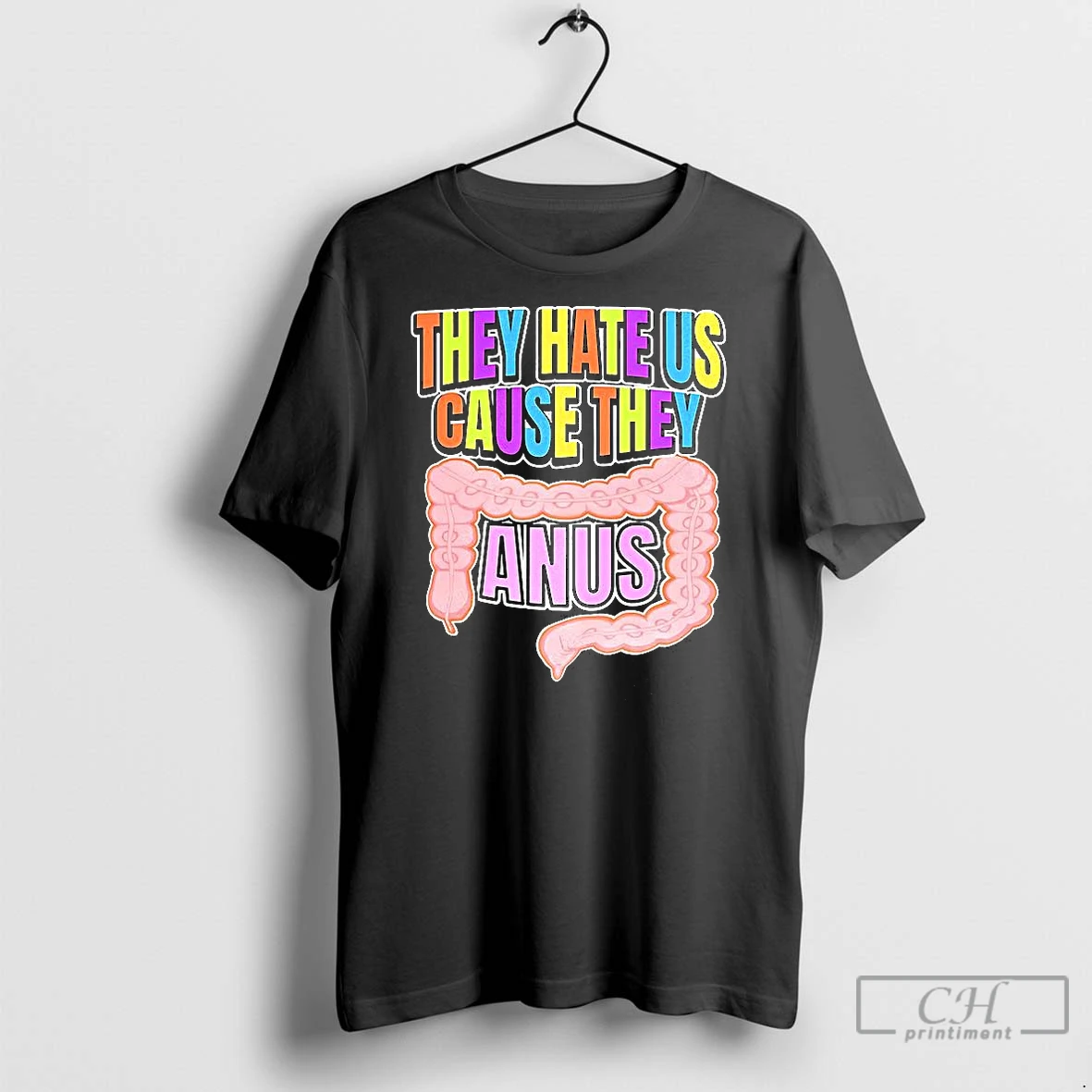 Premium They Hate Us Cause They Anus Large Intestine Funny T Shirt