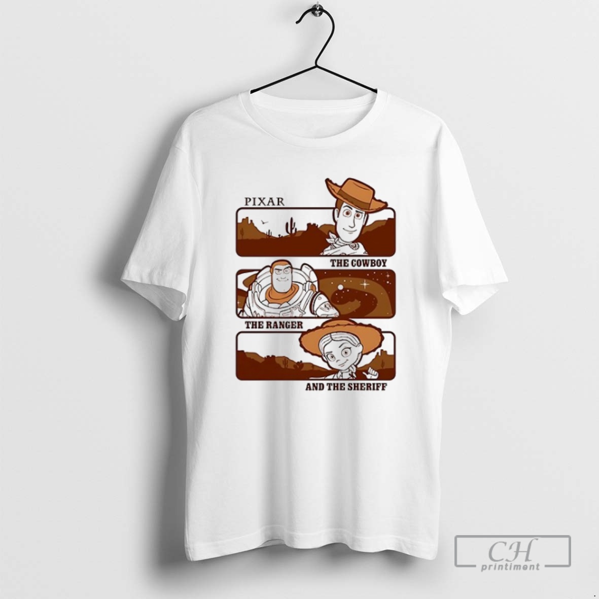 Premium Toy Story Pixar The Cowboy The Ranger And The Sheriff Shirt Sweater Hoodie