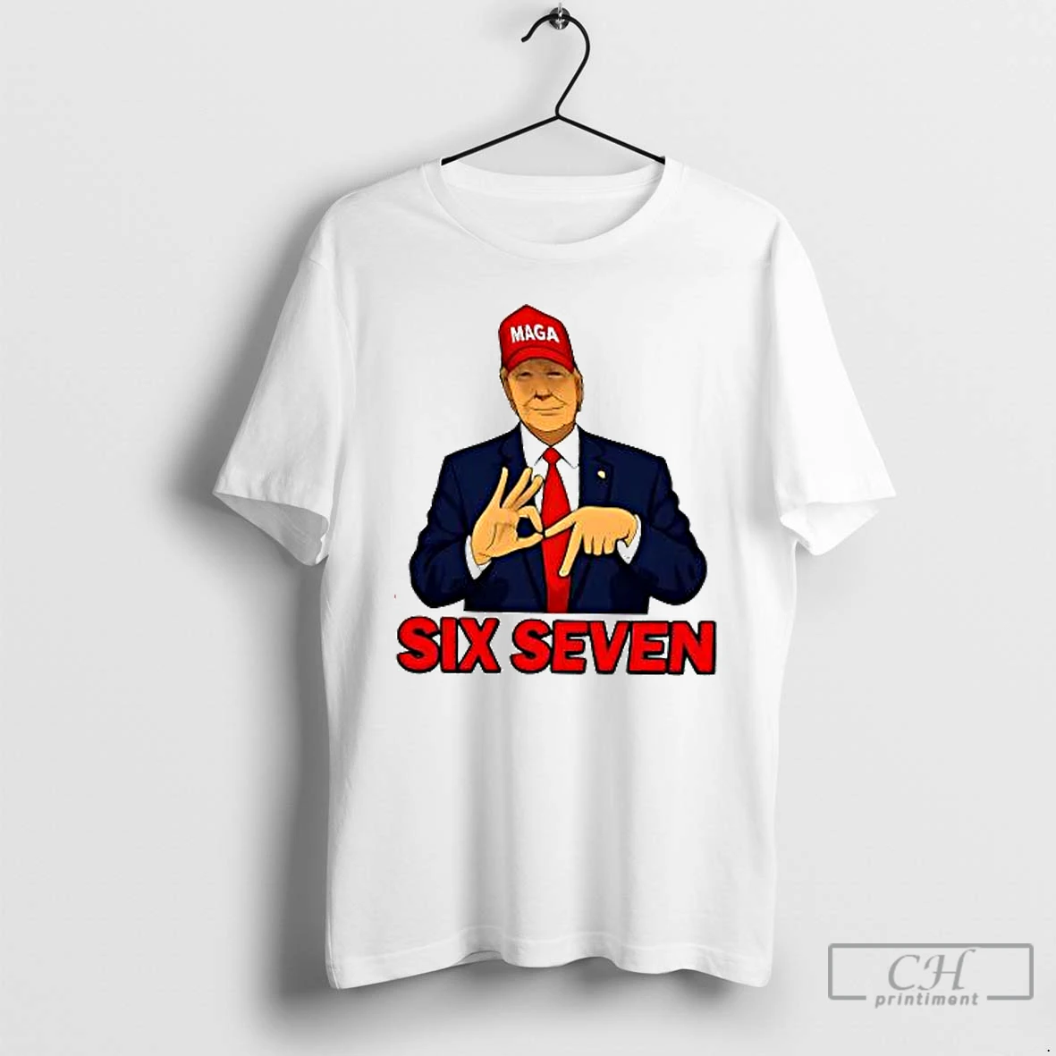 Premium Trump Hat Maga Six Seven Meme T Shirts Hoodie