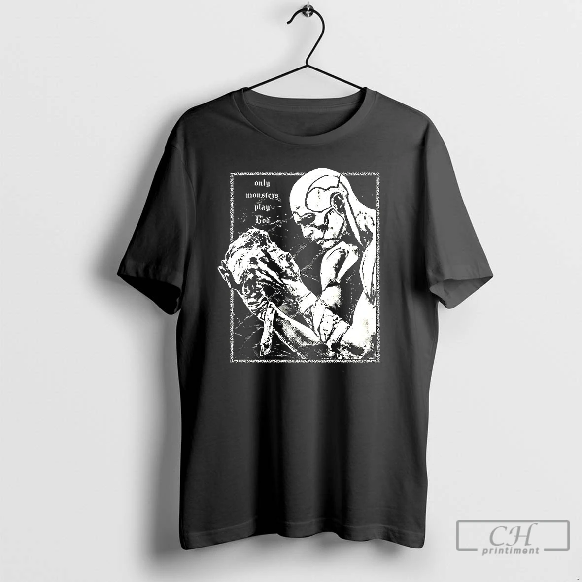 Premium Victor Frankenstein Only Monsters Play God Horror T Shirts Hoodie