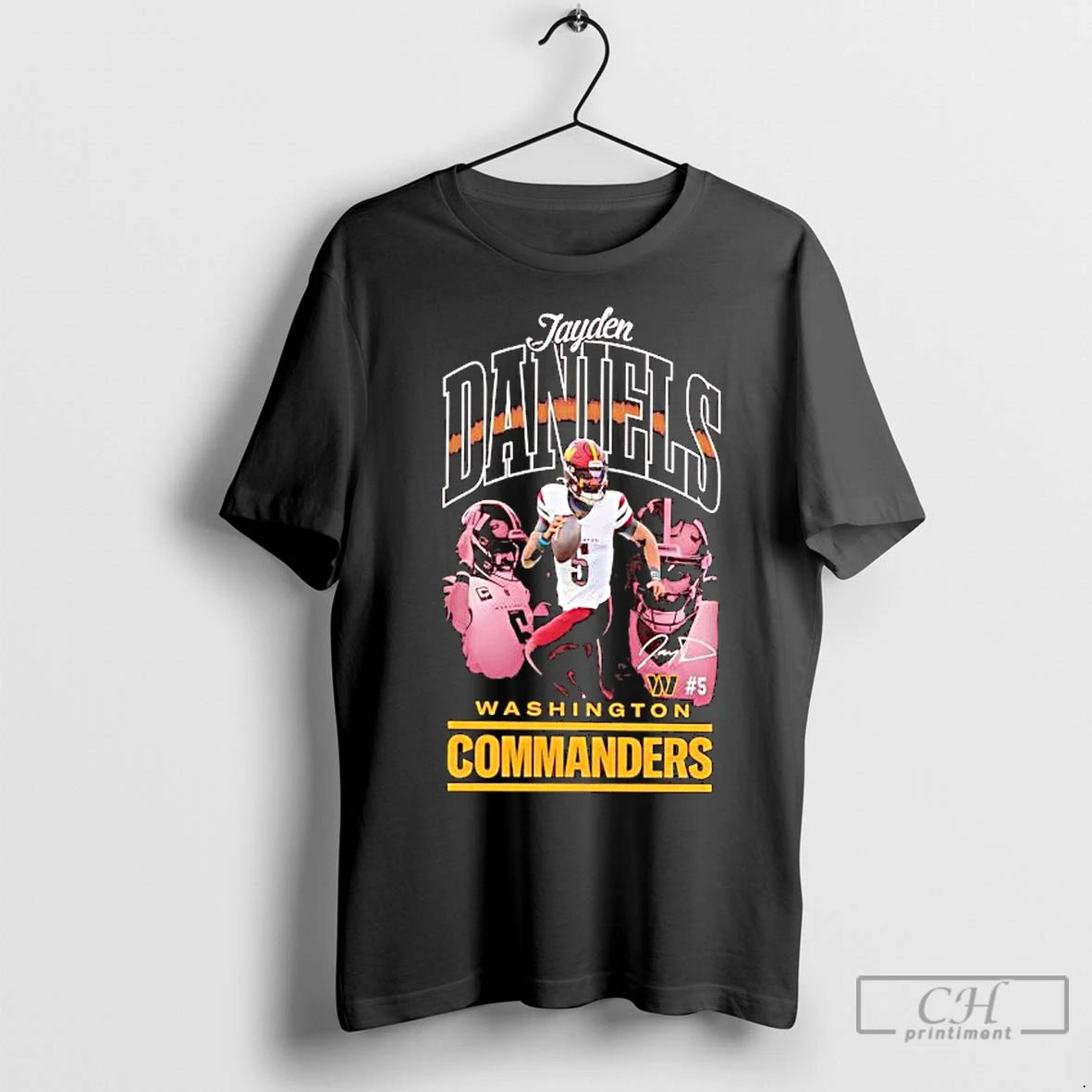 Premium Washington Commanders Jayden Daniels Outerstuff Signature T Shirt