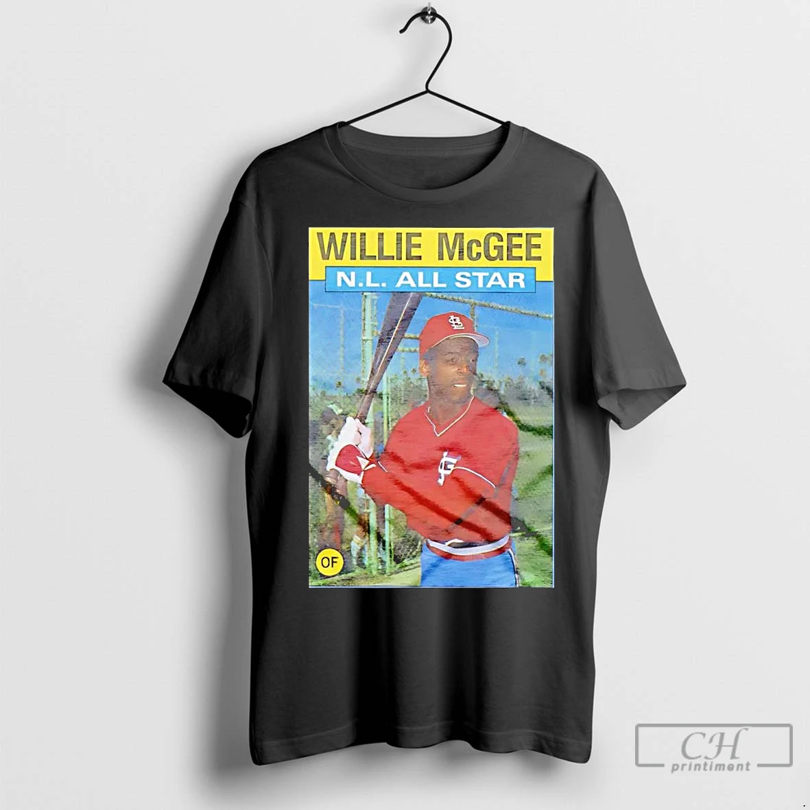 Premium Willie Mcgee Nl All Star Topps Baseball T Shirt
