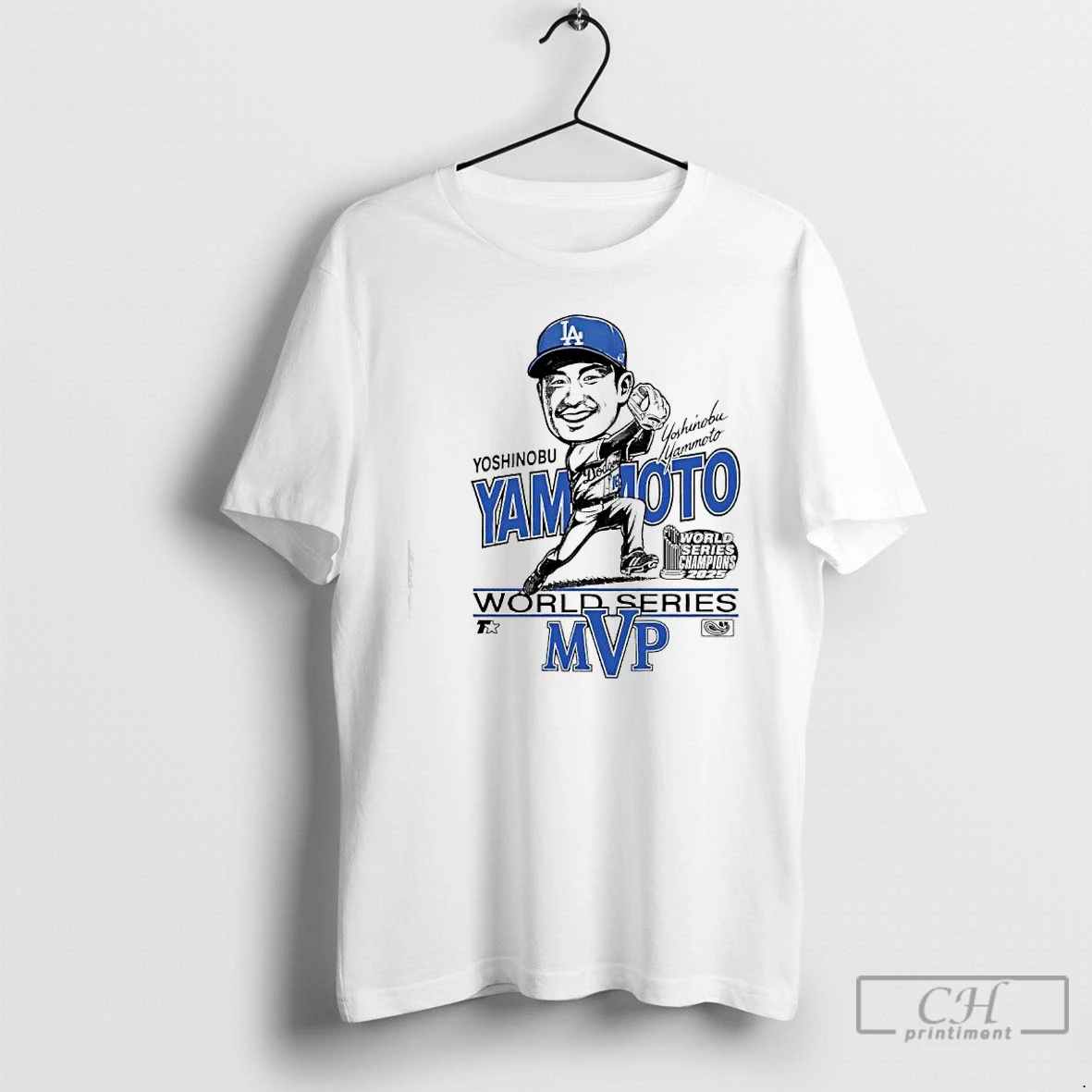 Premium Yoshinobu Yamamoto World Series Mvp Surface Graphic T Shirts Hoodie