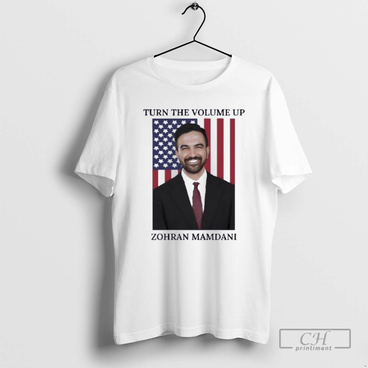 Premium Zohran Mamdani Turn The Volume Up Photo Shirt Sweater