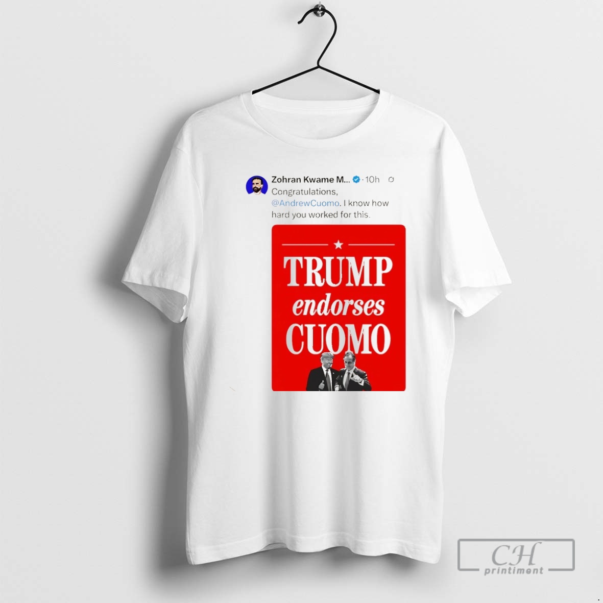 Premium Zohran Mamdani On X Trump Endorses Cuomo Christmas Shirt Sweater Hoodie