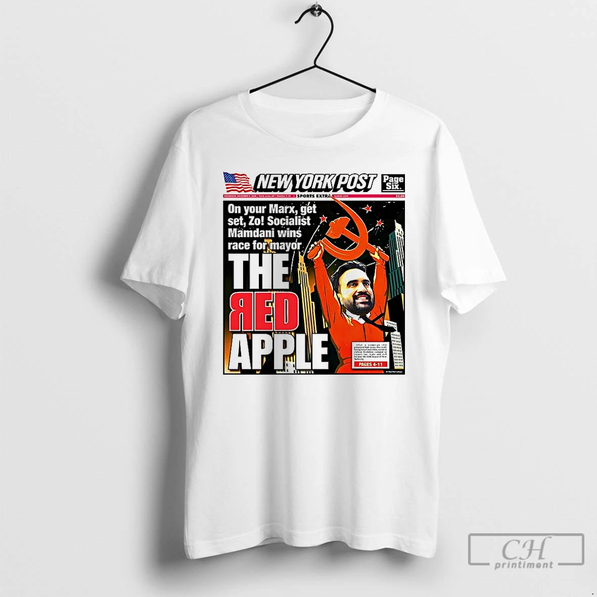 Premium Zohran Mamdani Wins 2025 Nyc Mayoral Election T Shirts Hoodie