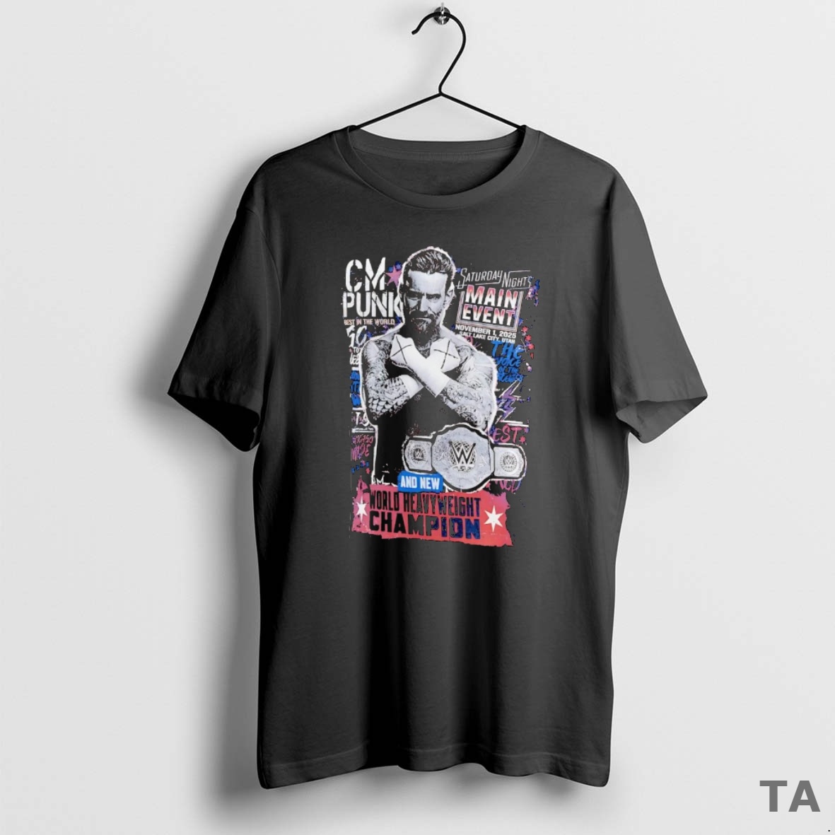 Top Cm Punk Saturday Nights Main Event Winner T Shirt Sweater