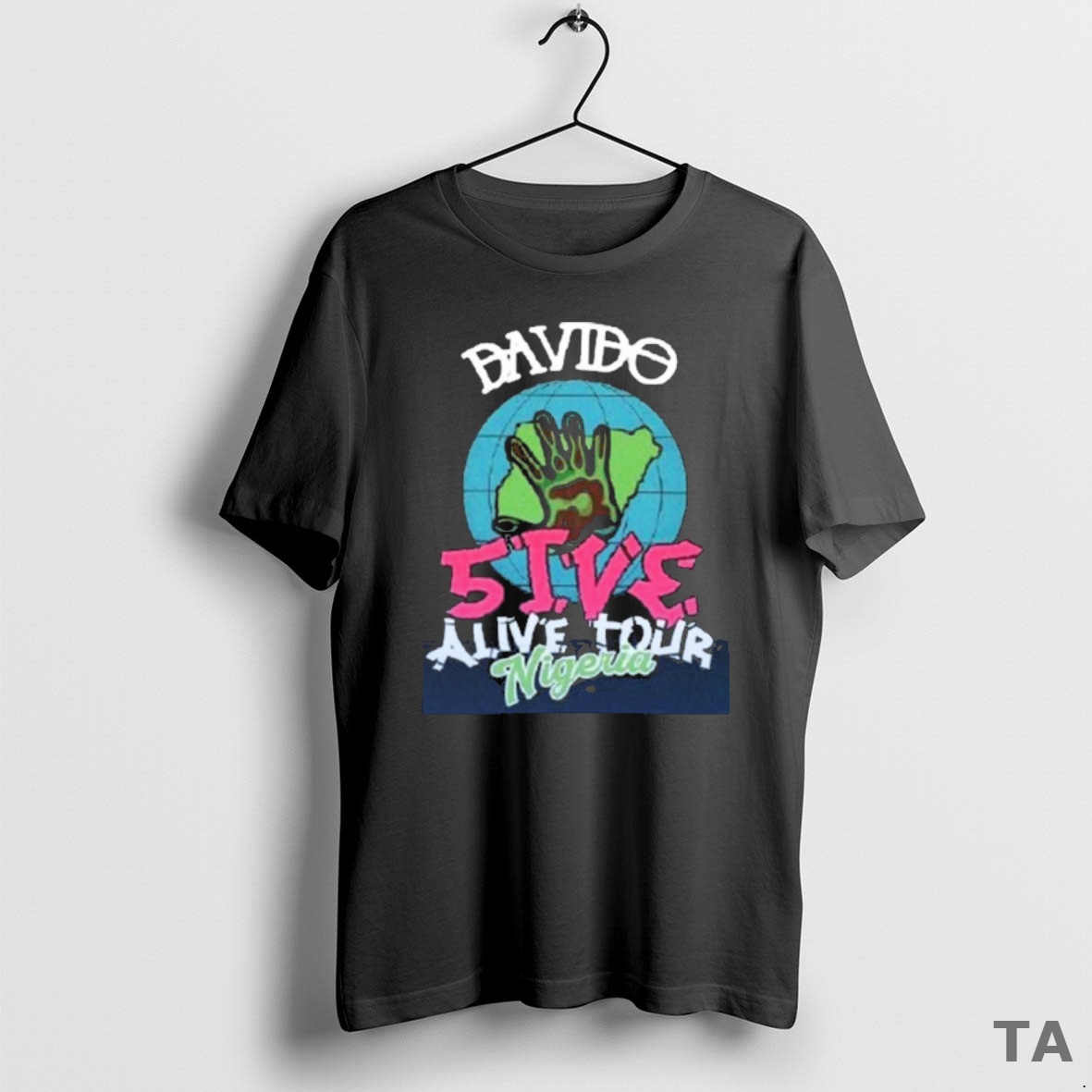 Top Davido 5ive Alive Tour Nigeria 2025 T Shirt Sweater