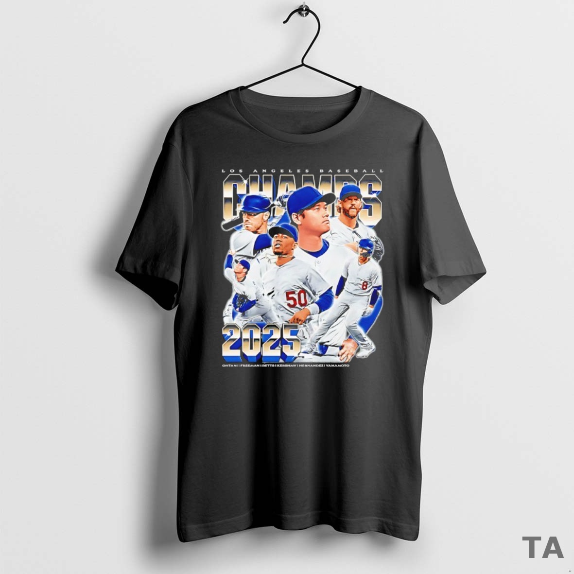 Top Los Angeles Dodgers 2025 World Champs Vintage Graphic T Shirt Sweater