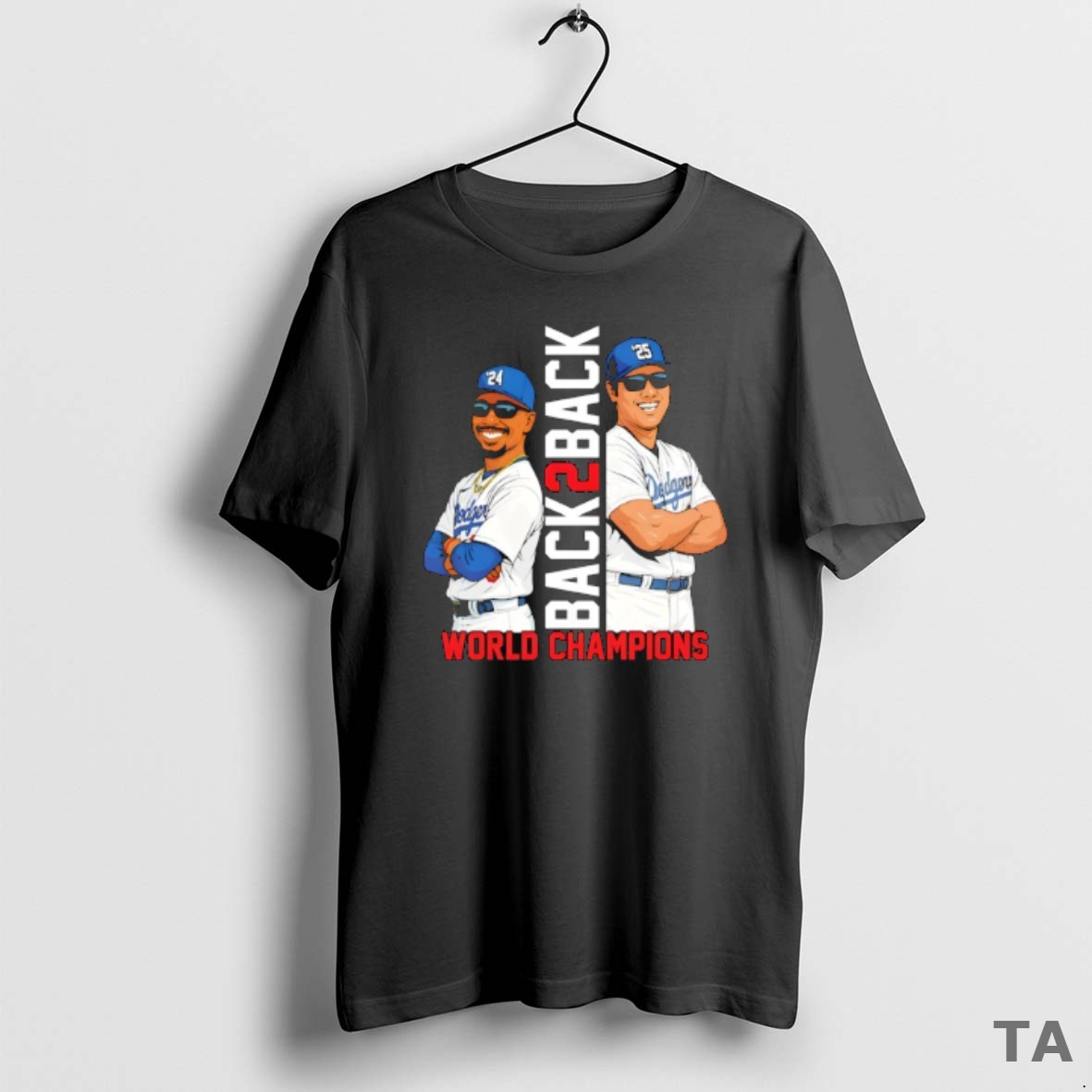 Top Los Angeles Dodgers Back2back Championship T Shirt Sweater