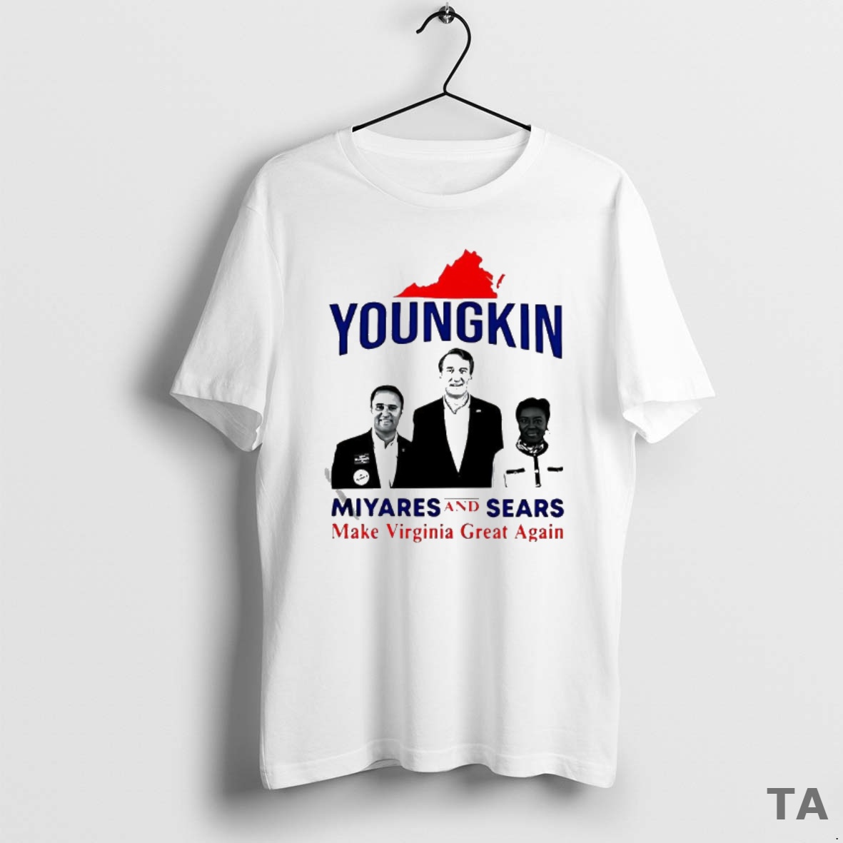 Top Youngkin Miyares And Sears Make Virginia Great Again Politics T Shirt Sweater