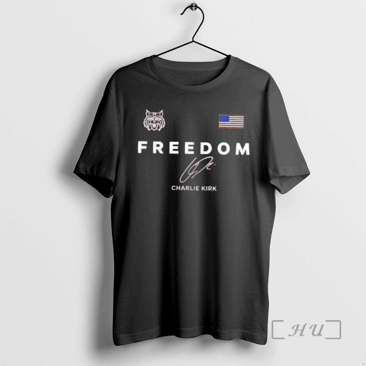 Trending Freedom Charlie Kirk X Arizona Wildcats Its All About Jesus 2 Sided Premium T Shirt Sweater Hoodie