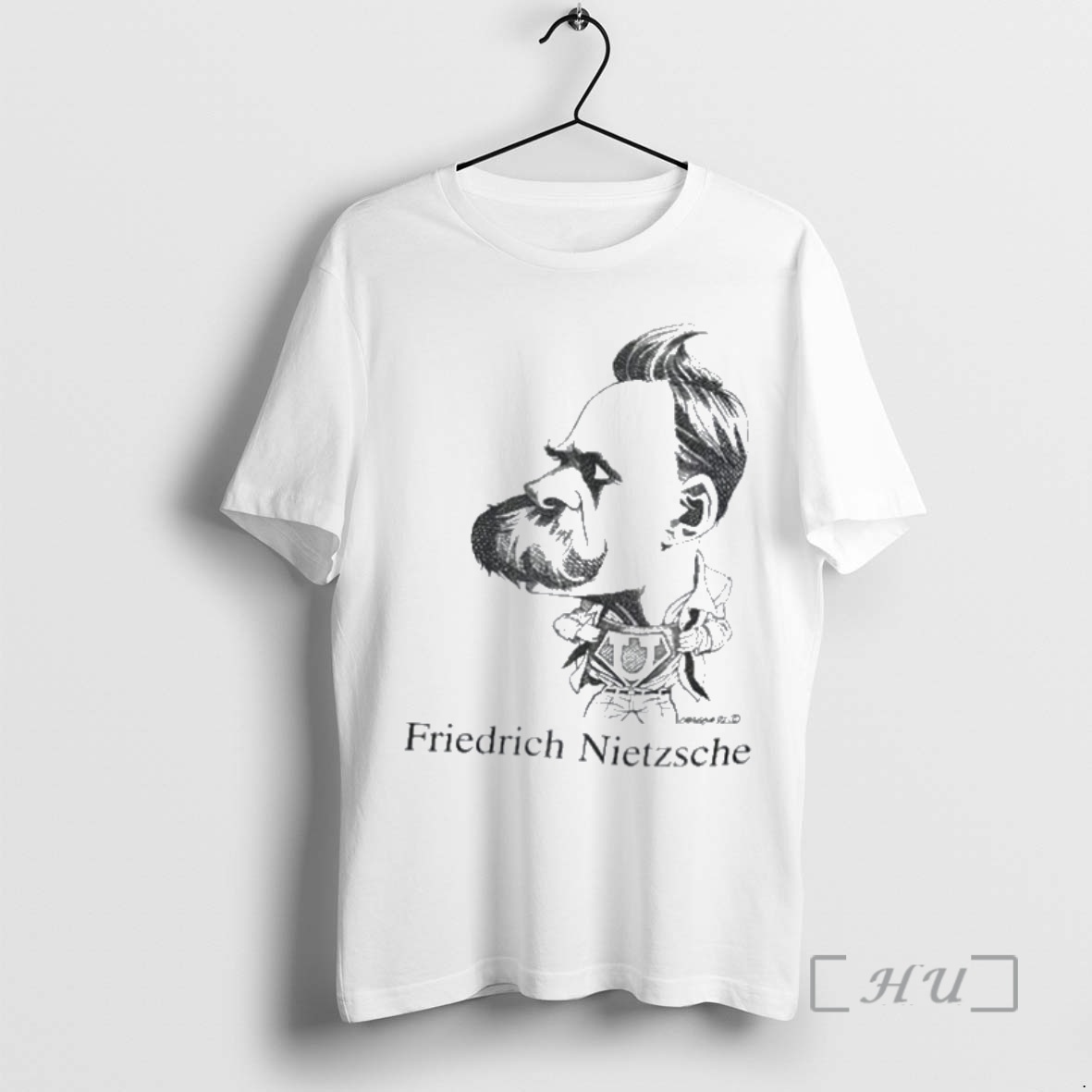 Trending Friedrich Nietzsche Caricature Premium T Shirt Sweater Hoodie