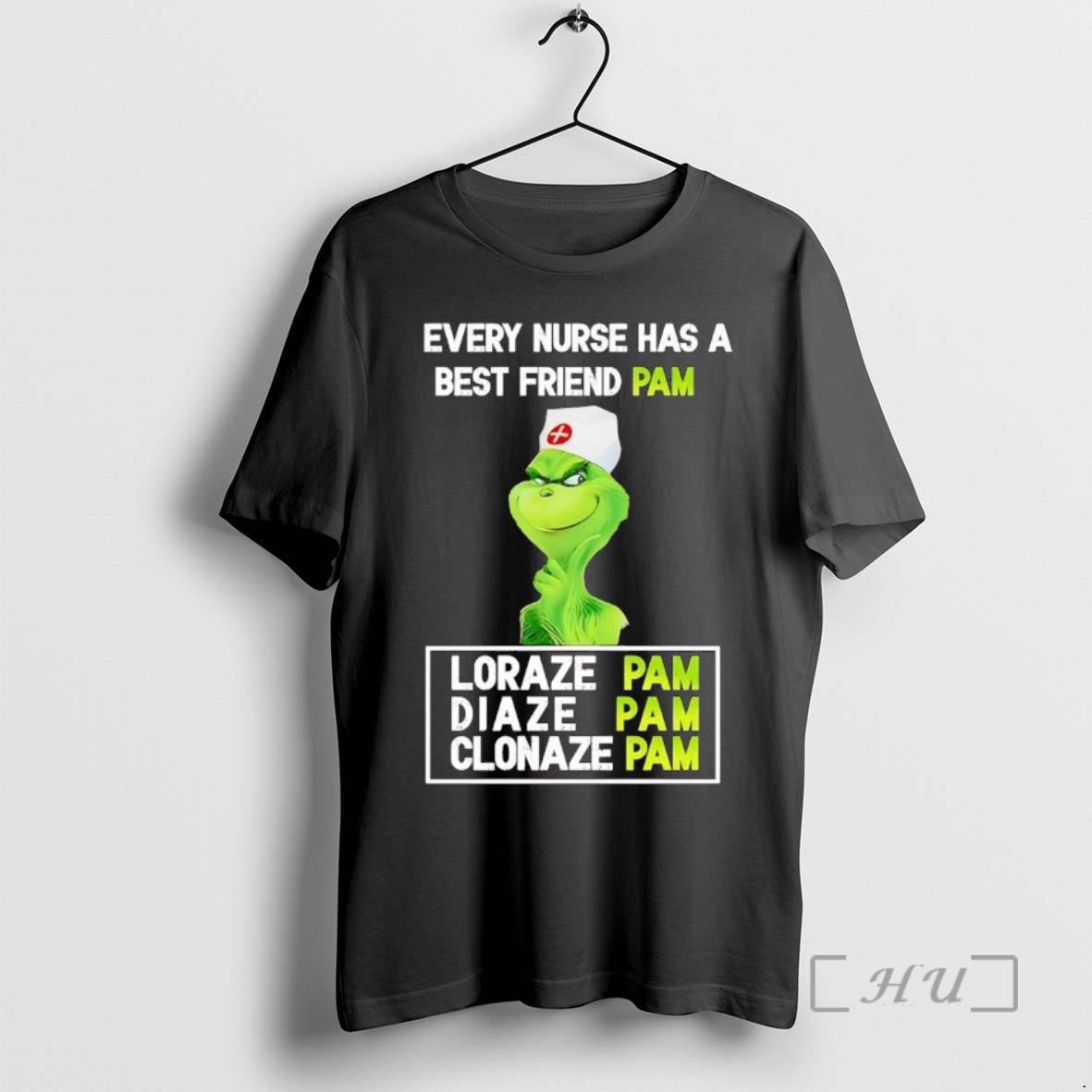 Trending Grinch Every Nurse Has A Best Friend Pam Christmas Premium T Shirt Sweater Hoodie